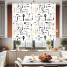 Estores Cocina Estampado Utensilios 113