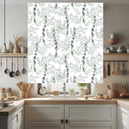 Estores Cocina Estampado Oliva 002