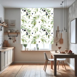 Estores Cocina Estampado Oliva 001