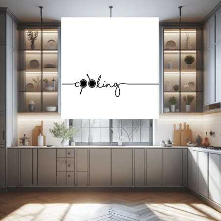 Estores Cocina Frase Love Cooking 001