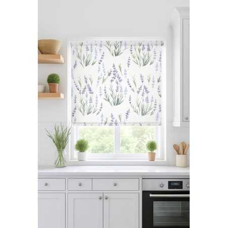 Estores Cocina Estampado Floral Lavanda 102