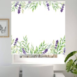 Estores Cocina Estampado Floral Lavanda 101