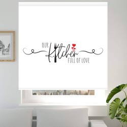 Estores Cocina Frase Kitchen Full Love