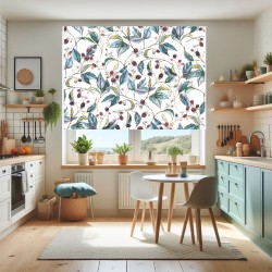 Estores Cocina Estampado Floral Frutos Rojos 101