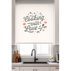 Estores Cocina Frase Cooking Whith Love 001
