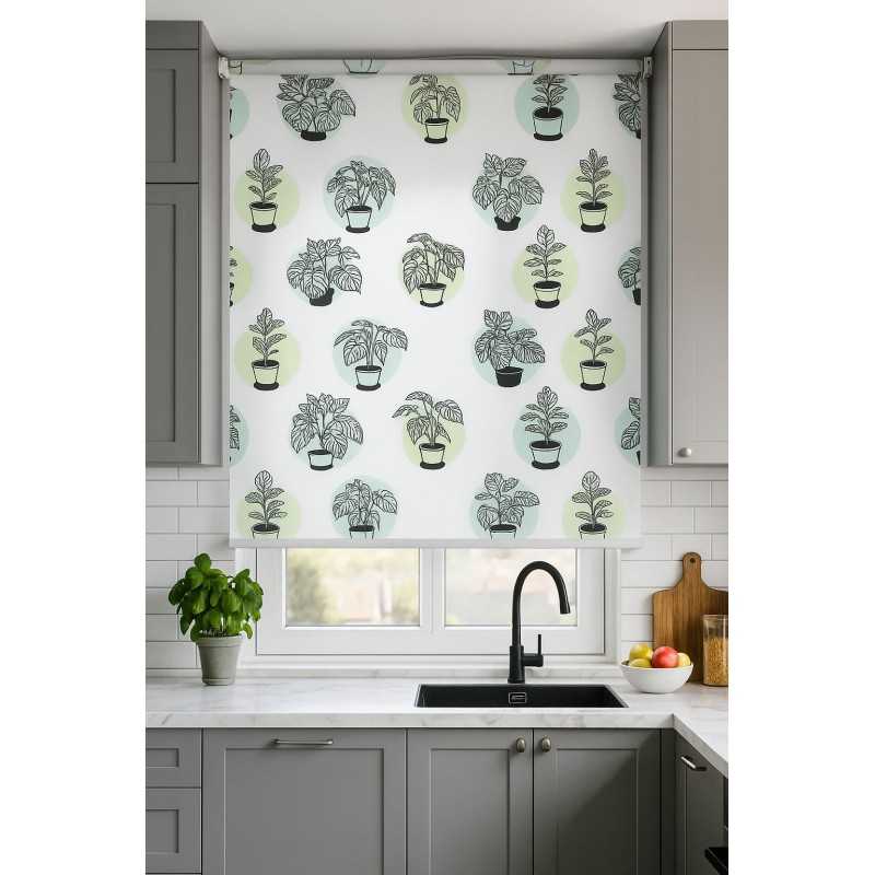 Estores Cocina Estampado Plantas 102