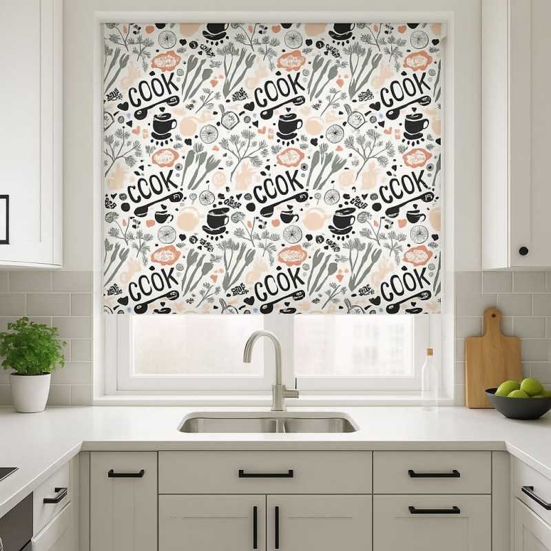 Estores Cocina Estampado Cook