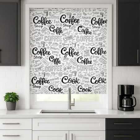 Estores Cocina Estampado Coffe 109