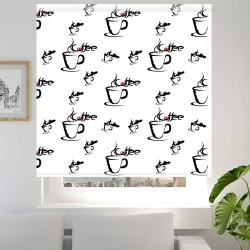 Estores Cocina Estampado Café 301