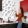 Estores Cocina Estampado Café 301