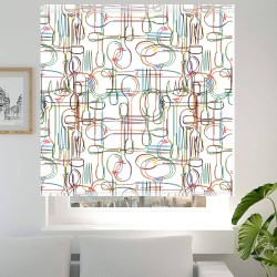 Estores Cocina Estampado Utensilios 113