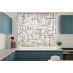 Estores Cocina Estampado Utensilios 113