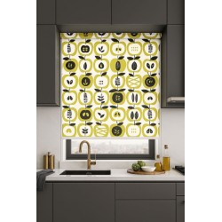 Estores Cocina Estampado Manzanas 005