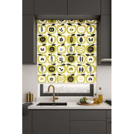 Estores Cocina Estampado Manzanas 005