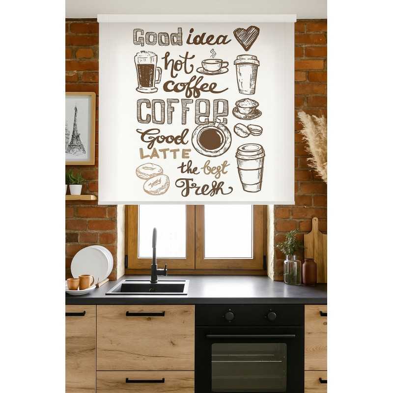 Estores Cocina Estampado Coffe 003