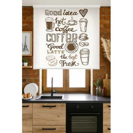 Estores Cocina Estampado Coffe 003