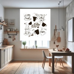 Estores Cocina Estampado Coffe 002