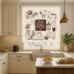 Estores Cocina Estampado Coffe 001