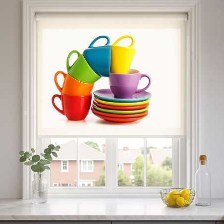 Estor Enrollable Estampado Vintage 207 – Diseño Retro Artesanal