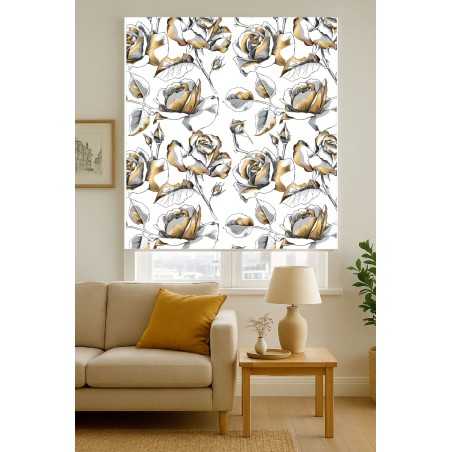 Estores Estampado Flores 010