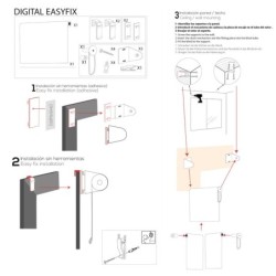 Estor Enrollable Translúcido Mini Easy Fix Estores Iroa