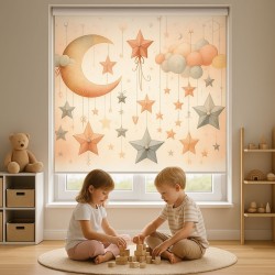 Estores Infantiles Niña de Ositas- Estor enrollable estampado digital infantil . Estores infantiles Osito niña . Estor enroll