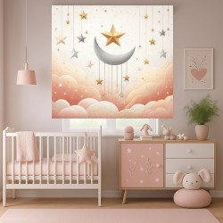 Estores Infantiles Niña de Ositas- Estor enrollable estampado digital infantil . Estores infantiles Osito niña . Estor enroll