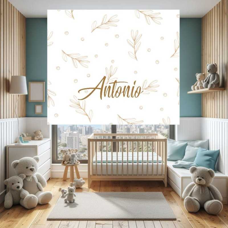 Estores Infantiles Personalizados Niños Estampados Floral 001- Estores infantiles niño- Estores infantiles habitacion bebe
