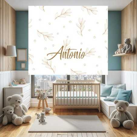 Estores Infantiles Personalizados Niños Estampados Floral 001- Estores infantiles niño- Estores infantiles habitacion bebe