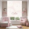 Estor Infantil Personalizado con Nombre Floral 009 | Estores Iroa