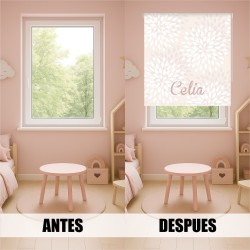 Estores Infantiles Personalizados- Estores Infantiles Niña Estampados Floral Niña 009