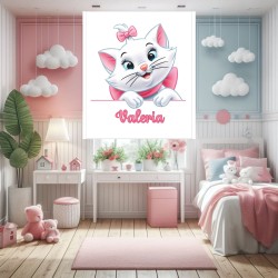 Estores Infantiles Personalizados Gatita- Estores Infantiles Niña - Cortinas y Estores infantiles bebe