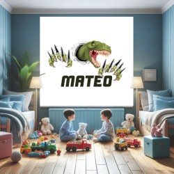 Estores Infantiles Personalizados Dinosaurio Rex 001