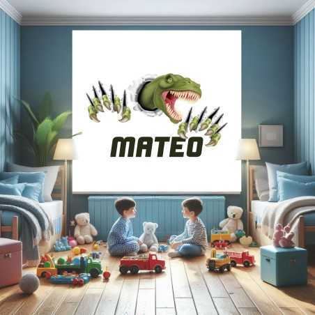 Estores Infantiles Personalizados Dinosaurio Rex 001