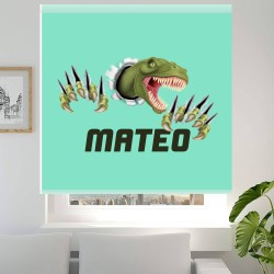 Estores Infantiles Personalizados Dinosaurio Rex 001