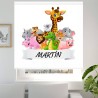 Estores Infantiles Personalizados Animales de la Selva 001