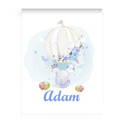 Estores Infantiles Personalizados Globo Niño- Estor infantil Niño Animales- Estor Infantil Cuarto Bebe