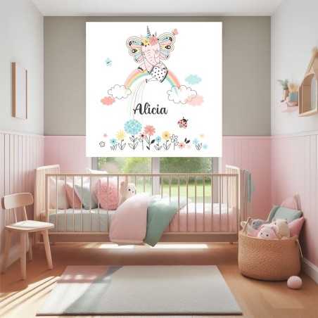 Estores Infantiles Personalizados Elefante Unicornio 01
