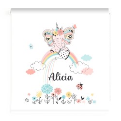 Estores Infantiles Personalizados Elefante Unicornio 01