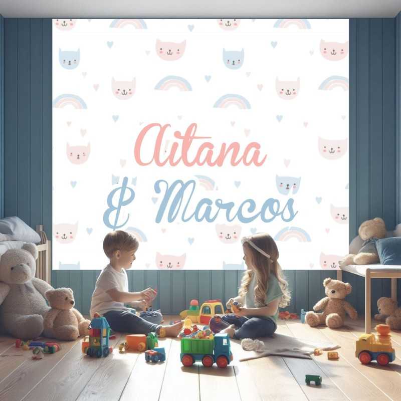 Estores Infantiles Personalizados Niño y Niña 01