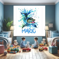 Estores Infantiles Personalizados Animales Delfin- Estor infantil niño Animales