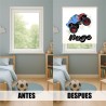 Estor Infantil Personalizado Coche de Carreras | Estores Iroa