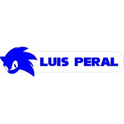 Etiquetas para Ropa Personalizadas Sonic B