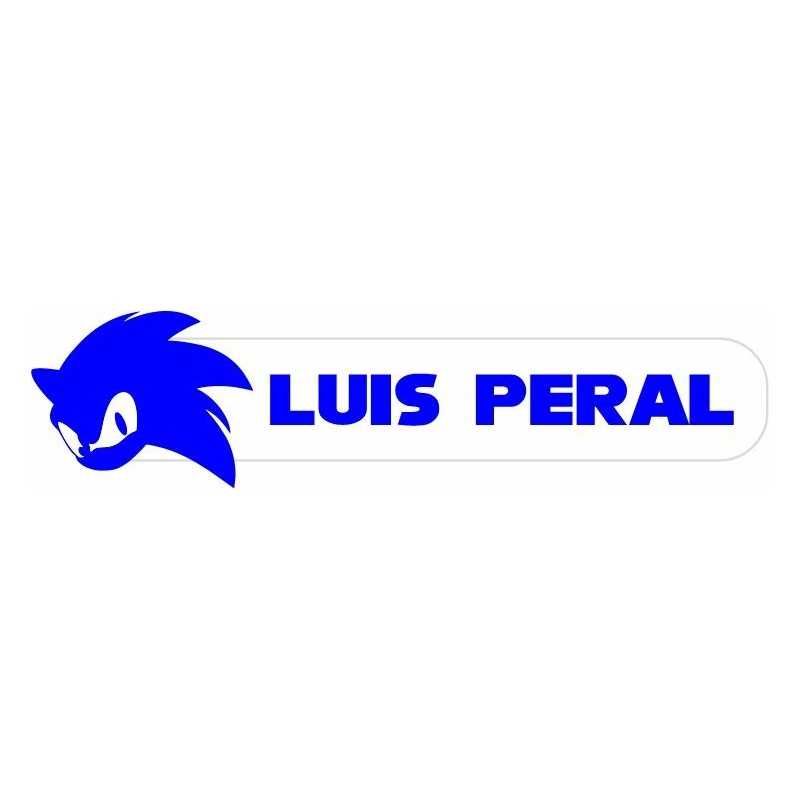 Etiquetas para Ropa Personalizadas Sonic B Etiquetas para Ropa Personalizadas Sonic B