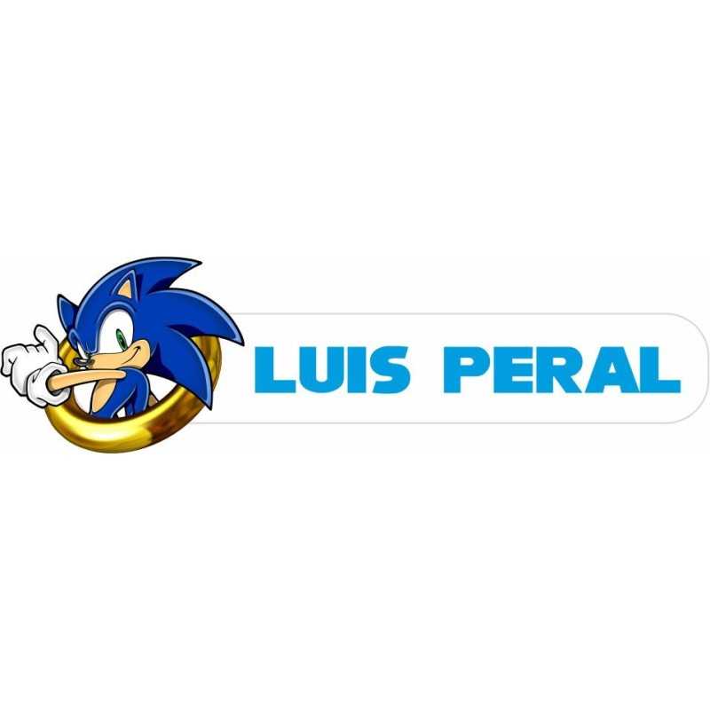 Etiquetas para Ropa Personalizadas Sonic Etiquetas para Ropa Personalizadas Sonic