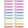 Etiquetas para Ropa Personalizadas Unicornio