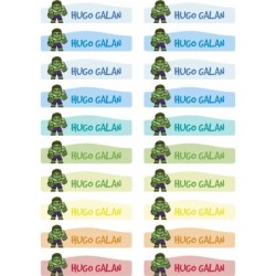Etiquetas Adhesivas Personalizable objetos Hulk ( Pack 50ud)