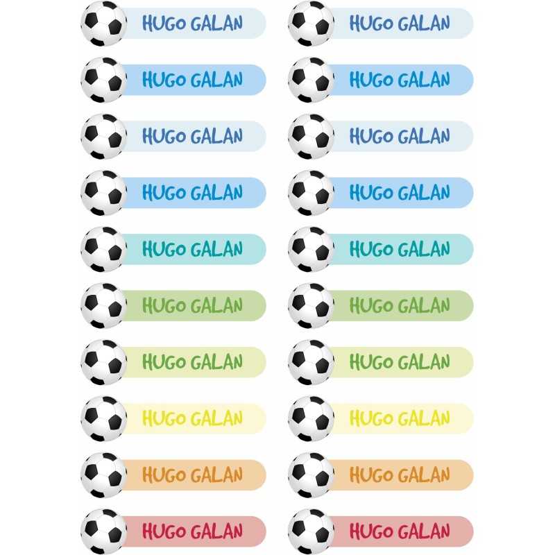 Etiquetas Adhesivas Personalizable objetos Futbol ( Pack 50ud) Etiquetas Adhesivas Personalizable objetos Futbol ( Pack 50ud)