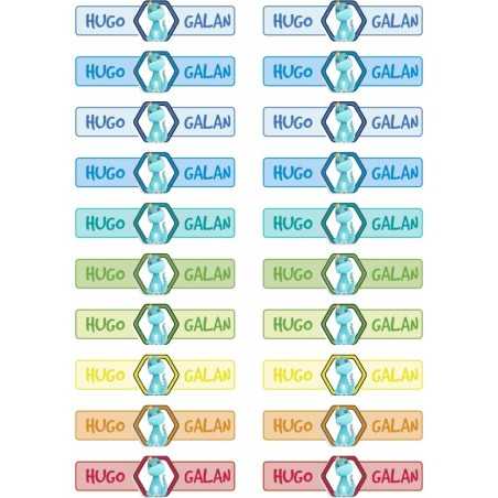 Etiquetas Adhesivas Personalizable objetos Dinosaurio 03 ( Pack 50ud)
