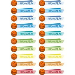 Etiquetas Adhesivas Personalizable objetos Basket Multicolor ( Pack 50ud)